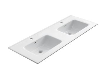 Keramische wastafel Milan 141x46cm wit