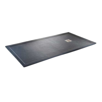 Receveur de douche en composite minérale sur mesure Solid avec rebord