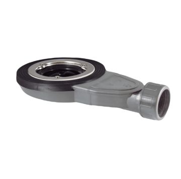 Siphon pour receveur de douche extra plat Slim hauteur d'installation 40 mm avec crépine pour trou 90 mm