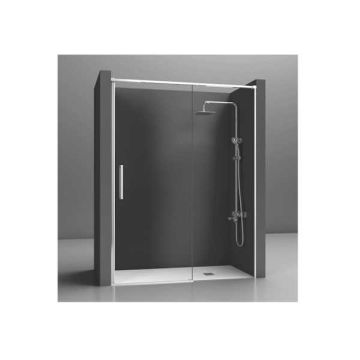 2-delige douchewand met schuifdeur Slim - 6mm