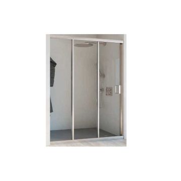 3-delige Douchewand met schuifdeuren Trento - 6mm