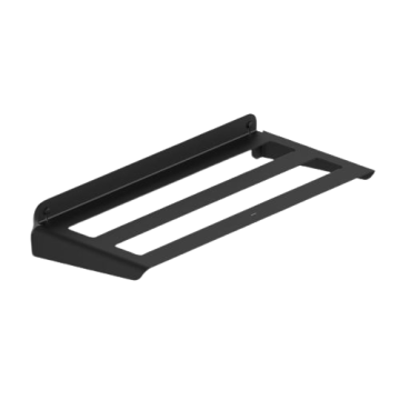 Aluminium handdoekrek 60x27,5cm zwart, geschikt voor buiten gebruik