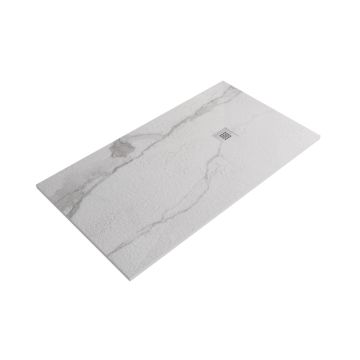 Receveur de douche en composite minérale sur mesure Slim Marbre