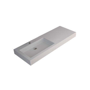 Composiet wastafel New York 120cm wit
