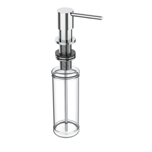 Inbouw zeepdispenser Lux chroom voor bladmontage
