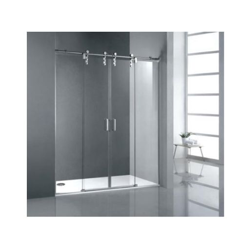 4-delige douchewand met schuifdeuren Atempo - 8mm