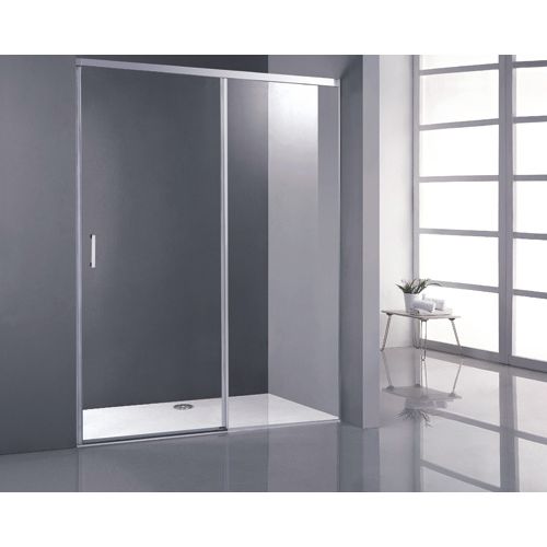 2-delige douchewand met schuifdeur Cosmo - 6mm