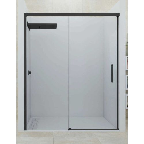 2-delige douchewand met schuifdeur Cosmo - 6mm