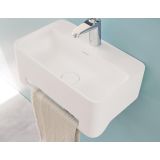 Solid Surface wastafel York 50x31cm mat wit