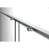 2-delige douchewand met schuifdeur Slim - 6mm