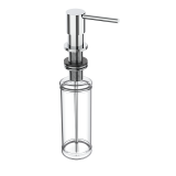 Inbouw zeepdispenser Lux chroom voor bladmontage