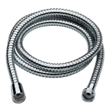 Dubbel gewikkelde metalen doucheslang chroom 150 cm 