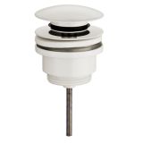 Luxe click waste afvoerplug 1¼" mat wit