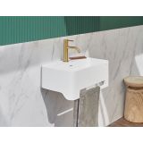 Solid Surface wastafel York 50x31cm mat wit