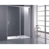 2-delige douchewand met schuifdeur Cosmo - 6mm