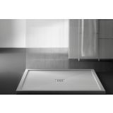 Receveur de douche en composite minérale sur mesure Solid avec rebord