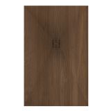 Receveur de douche en composite minérale sur mesure Slim Wood