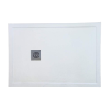 Receveur de douche en composite minérale sur mesure Solid avec rebord