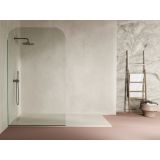 Receveur de douche en composite sur mesure Minimal Essence panneaux muraux inclus