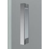 Draaideur met vaste deel Tedy - 8mm - Scharnieren op wand