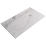 Receveur de douche en composite minérale sur mesure Slim Marbre