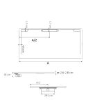 Receveur de douche en composite minérale sur mesure Style