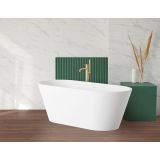 Vrijstaand Solid Surface ligbad Modern 170x80cm mat wit