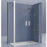 Pendeldeuren met zijwand Padel 6mm