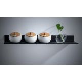 Shelf / Planchet Kubik mat zwart 60cm