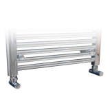 Radiator aansluitset haaks chroom