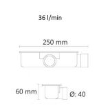 Receveur de douche en composite minérale One