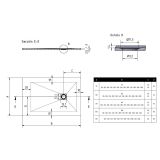 Receveur de douche en composite minérale Soft