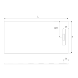 Receveur de douche en composite minérale One