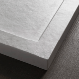 Receveur de douche en composite minérale sur mesure Solid avec rebord