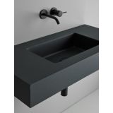 Vrijhangende composiet wastafel op maat Celine - tot 51cm diep