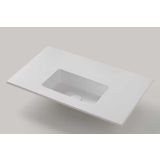Solid Surface wastafel op maat Celine - tot 51cm diep