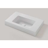 Vrijhangende composiet wastafel op maat Celine - tot 51cm diep